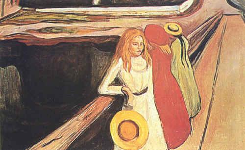 Edvard Munch Girl on a Bridge